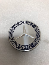 Load image into Gallery viewer, Set of 4 Mercedes 75MM Classic Dark Blue Wheel Center Hub Caps 7aa63f37