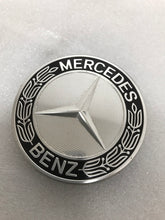 Load image into Gallery viewer, 4PC Mercedes-Benz 75MM Classic Dark Blue Wheel Center Hub Caps AMG Wreath