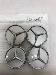 4x for Mercedes-Benz Silver Wheel Center Hub Caps 75mm 7c9f0abf
