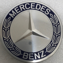 Load image into Gallery viewer, Set of 4 Mercedes 75MM Classic Dark Blue Wheel Center Hub Caps b55620b0