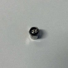 Load image into Gallery viewer, Set of 4 Hyundai Silver Wheel Stem Air Valve Caps 3266aa58