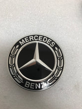 Load image into Gallery viewer, Set of 4 Mercedes-Benz Black Wheel Center Caps 75MM A1714000025 77636c38