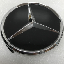 Load image into Gallery viewer, SET OF 4 BLACK Mercedes Benz Center Caps 2204000125 46578b16