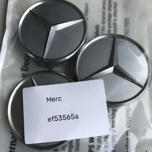 Load image into Gallery viewer, Set of 3 Mercedes-Benz Silver Wheel Hub Center Cap A2204000125 ef53565a