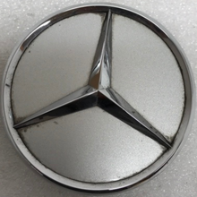 Load image into Gallery viewer, Set of 4 Mercedes Silver Wheel Center Hub Caps Emblem 75mm e73d6b2c