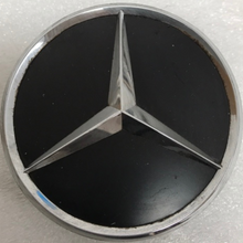 Load image into Gallery viewer, Set of 4 Mercedes-Benz Matte Black Wheel Center Hub Caps 75mm fb7b85ef