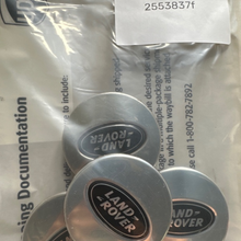 Load image into Gallery viewer, Set of 4 OEM Land Rover Polished Center Caps 63mm 8H1M-37190-AA 2553837f