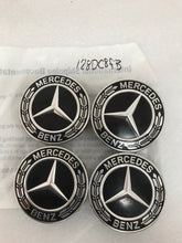 Load image into Gallery viewer, Set of 4 Mercedes-Benz Black Wheel Center Caps 75MM A 171 400 00 25