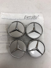 Load image into Gallery viewer, 4x for Mercedes Silver Wheel Center Hub Caps Emblem Hubcaps Set 75mm e73d6b2c