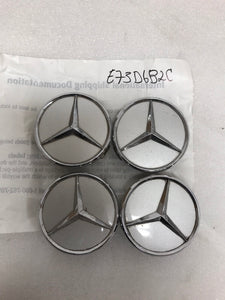 4x for Mercedes Silver Wheel Center Hub Caps Emblem Hubcaps Set 75mm e73d6b2c