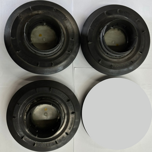 Set of 3 Mercedes Benz OEM Genuine Black Wheel Center Caps 41070b83