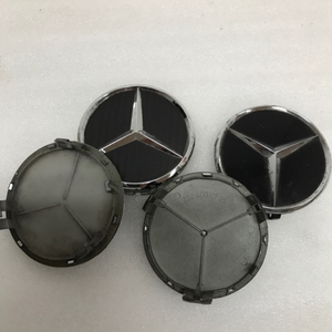 SET OF 4 BLACK Mercedes Benz Center Caps 2204000125 46578b16