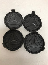 Load image into Gallery viewer, 4PC Mercedes-Benz 75MM Classic Dark Blue Wheel Center Hub Caps AMG Wreath