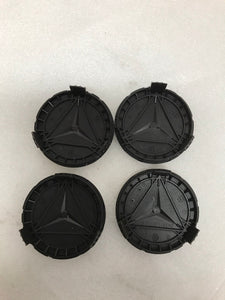 Set of 4 Mercedes-Benz Black Wheel Center Caps 75MM A 171 400 00 25