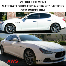 Load image into Gallery viewer, MASERATI GHIBLI 2014-2016 20&quot; FACTORY ORIGINAL FRONT WHEEL RIM 97343 670016859