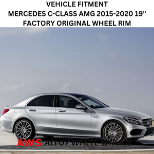 MERCEDES C-CLASS AMG 2015-2020 19" FACTORY OEM REAR WHEEL RIM 85519 A2054011400