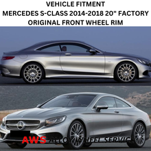 Load image into Gallery viewer, MERCEDES S-CLASS 2014-2018 20&quot; FACTORY ORIGINAL FRONT WHEEL RIM 85353 NO AMG