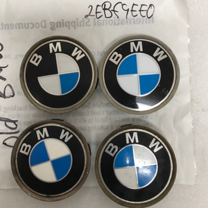 Set of 4 BMW wheel center caps 3 & 5 7 series 6768640 68mm 2ebf9ee0