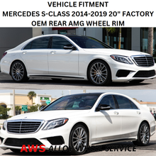 Load image into Gallery viewer, USED MERCEDES S-CLASS 2014-2019 20&quot; FACTORY OEM REAR AMG WHEEL RIM