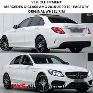 MERCEDES C-CLASS AMG 2015-2020 19" FACTORY OEM REAR WHEEL RIM 85519 A2054011400