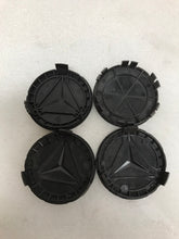 Load image into Gallery viewer, 4PC Mercedes-Benz 75MM Classic Dark Blue Wheel Center Hub Caps AMG Wreath