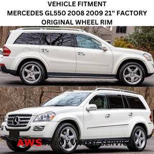 SET OF 4 MERCEDES GL550 2008 2009 21" FACTORY OEM WHEELS RIMS 85014 A1644014302