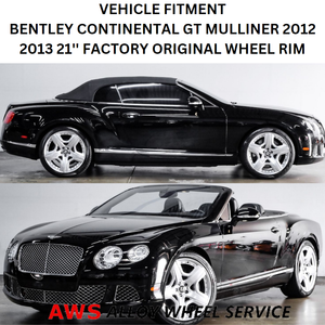 BENTLEY CONTINENTAL GT MULLINER 2012 2013 21'' FACTORY ORIGINAL WHEEL RIM