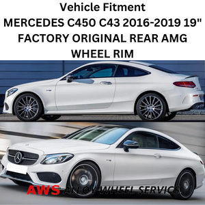 MERCEDES C450 C43 2016-2020 19" FACTORY ORIGINAL REAR AMG WHEEL RIM 85451