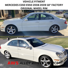 Load image into Gallery viewer, SET OF 4 MERCEDES E350 E550 2008 2009 18&quot; FACTORY OEM AMG WHEEL RIMS 85011-85012