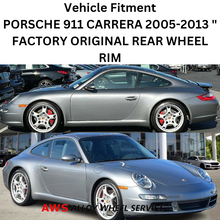 Load image into Gallery viewer, PORSCHE 911 CARRERA 2005-2013 &quot; FACTORY OEM REAR WHEEL RIM 67324 99736216201