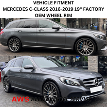 Load image into Gallery viewer, MERCEDES C-CLASS 2016-2019 19&quot; FACTORY ORIGINAL FRONT AMG WHEEL RIM 85450