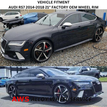 Load image into Gallery viewer, SET OF 4 AUDI RS7 2014-2018 21&quot; FACTORY ORIGINAL WHEEL RIM 58939 4G8601025AM