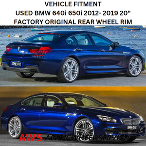 USED BMW 640i 650i 2012- 2019 20" FACTORY ORIGINAL REAR WHEEL RIM