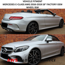 Load image into Gallery viewer, SET OF 4 MERCEDES C-CLASS AMG 2016-2019 19&quot; FACTORY OEM WHEEL RIM 85448-85449