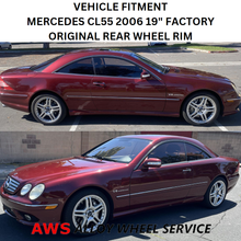 Load image into Gallery viewer, MERCEDES CL55 2006 19&quot; FACTORY ORIGINAL REAR WHEEL RIM 85092 A2204001602