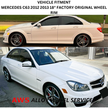 Load image into Gallery viewer, MERCEDES C63 2012 2013 18&quot; FACTORY OEM REAR AMG WHEEL RIM 85417 A2044019502