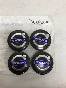 Set of 4 GENUINE OEM Volvo 30666913 Iron Mark Alloy Wheel Center Cap BLACK