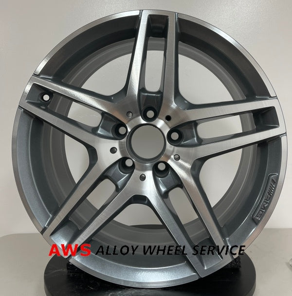 thumbnail image 2 of Set Of 1 OEM Mercedes AMG Front Wheel Rim 18" For E300 E350 E400 E450 (2016-2020) - Machined Charcoal 2 of 6