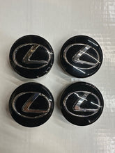 Load image into Gallery viewer, Set of 4 Lexus BLACK 62mm Center Caps 42603-53110