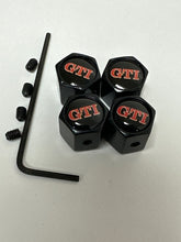 Load image into Gallery viewer, Set of 4 Universal GTI Wheel Stem Air Valve Caps Anti-theft Cover Kit