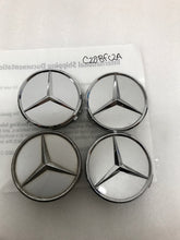 Load image into Gallery viewer, 4x for Mercedes-Benz Silver Wheel Center Hub Caps 75mm c20bfc2a