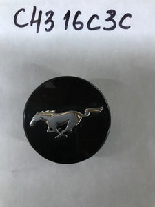 Ford Mustang Center Cap 54mm Black Chrome Pony OEM 2015 - 2020 FR3C1A096AC