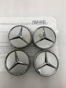 4x for Mercedes-Benz Silver Wheel Center Hub Caps Emblem Hubcaps Set 75mm