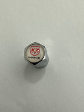 Load image into Gallery viewer, Set of 4 Universal Dodge Silver Wheel Stem Air Valve Caps ec468311