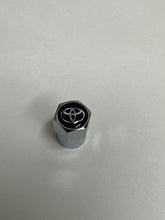 Load image into Gallery viewer, Set of 3 Universal Toyota Silver Wheel Stem Air Valve Caps 319a3c76