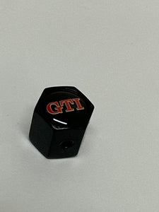 Set of 4 Universal GTI Wheel Stem Air Valve Caps Anti-theft Cover Kit