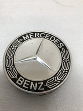 Load image into Gallery viewer, Mercedes-Benz 75MM Classic Dark Wheel Center Hub Caps AMG Wreath