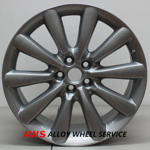 JAGUAR XF XK 2010 2011 2012 2013 2014 19 INCH ALLOY RIM WHEEL FACTORY OEM 59849 C2P14209, 8W831007GA 8W83-1007-GA   Manufacturer Part Number: C2P14209; 8W831007GA 8W83-1007-GA Hollander Number: 59849 Condition: Remanufactured to Original Factory Condition Finish: SILVER Size: 19" x 8.5" Bolts: 5x4.25 Offset: 49mm Position: FRONT