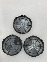 Load image into Gallery viewer, Set of 3 MERCEDES HUB COVERS 75 mm PARBERRY WREATH BLACK NEW A2224002200