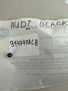 Set of 4 Universal Audi Black Wheel Stem Air Valve Caps